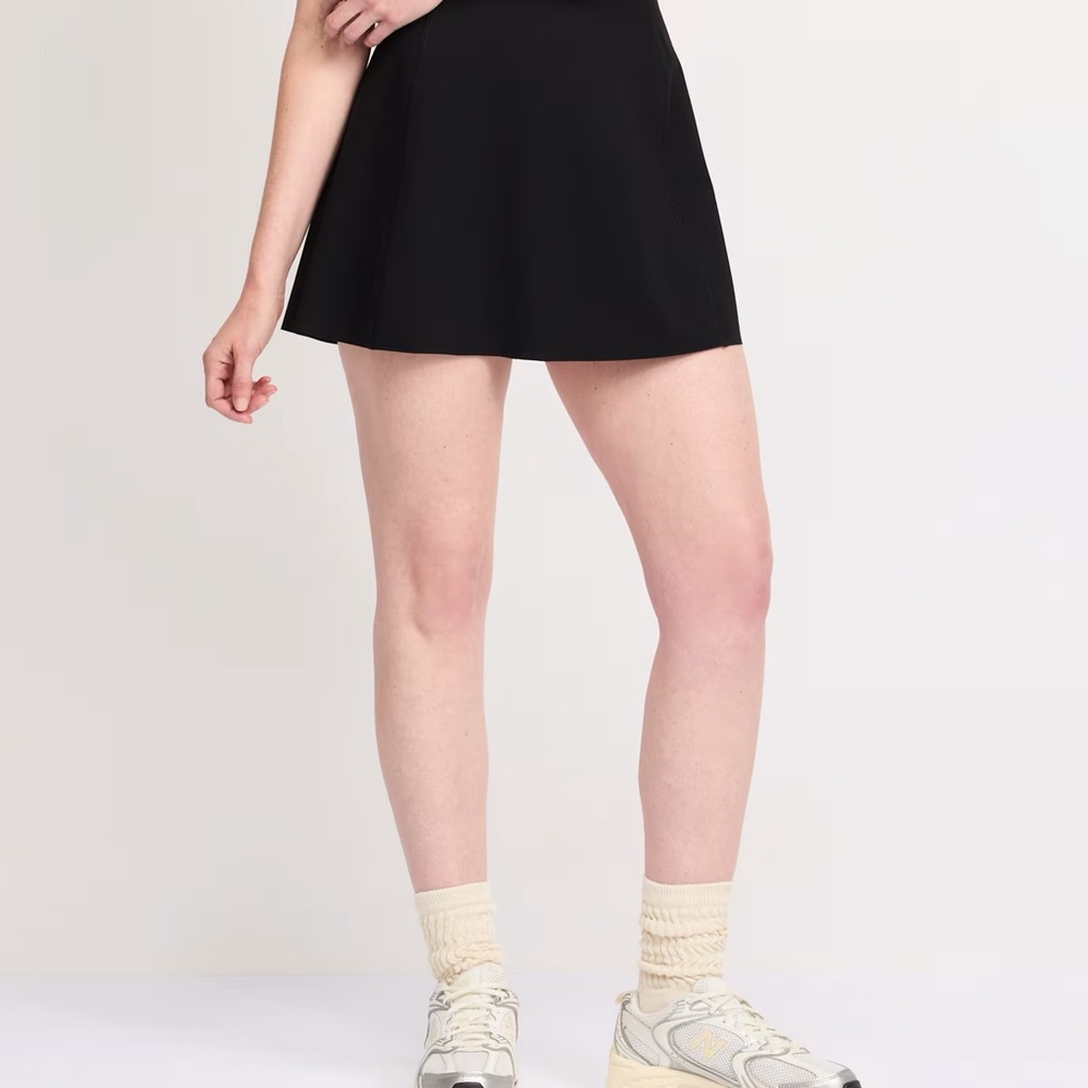 Black Flare Spanx Core Luxe skirt